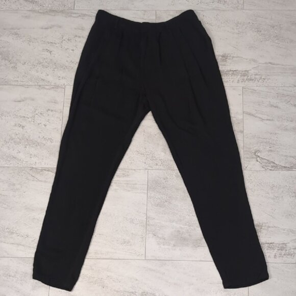 3/$20 Forever 21 High Waist Pleated Trousers Vintage Style Tapered Rayon Pants - Picture 4 of 15